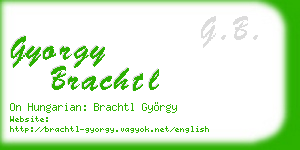 gyorgy brachtl business card